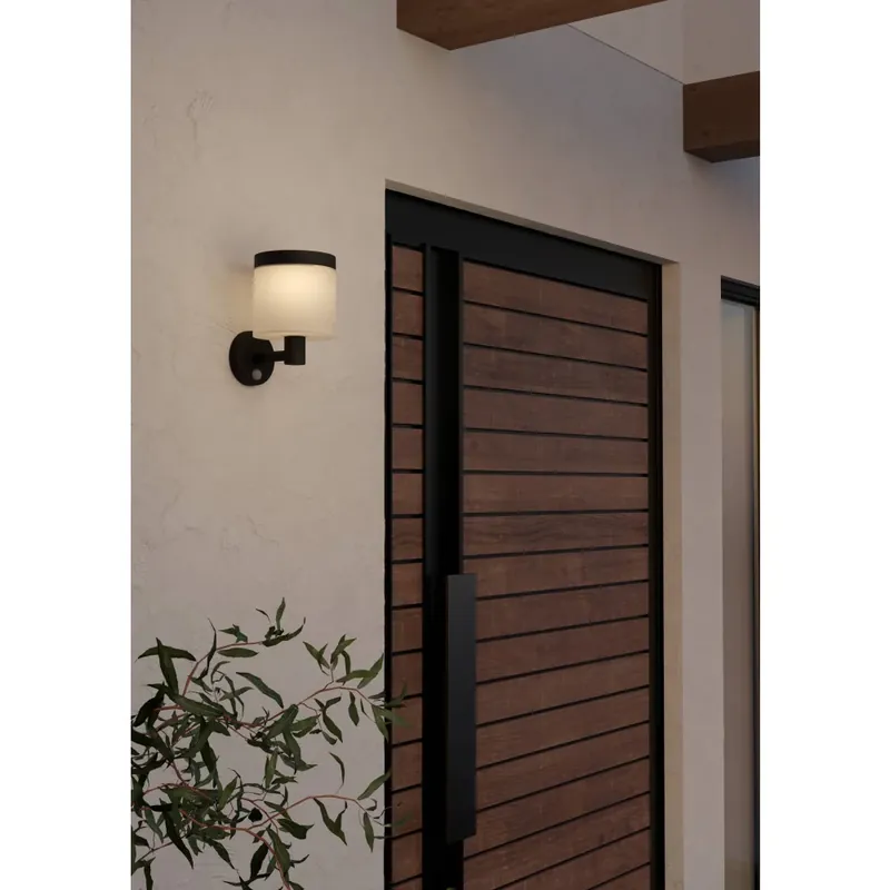 Speciale Aanbieding Eglo verlichting PANTETE Zonne-licht LED Zwart, 1-licht, Bewegingsmelder