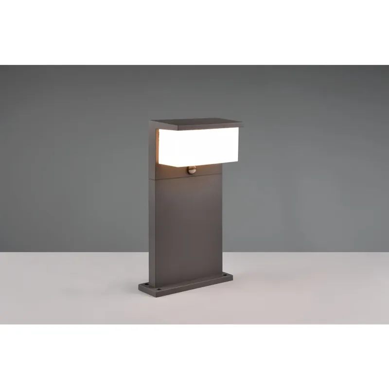 Trio Nestos Sokkellamp LED Antraciet, 1-licht, Bewegingsmelder Weekendaanbieding