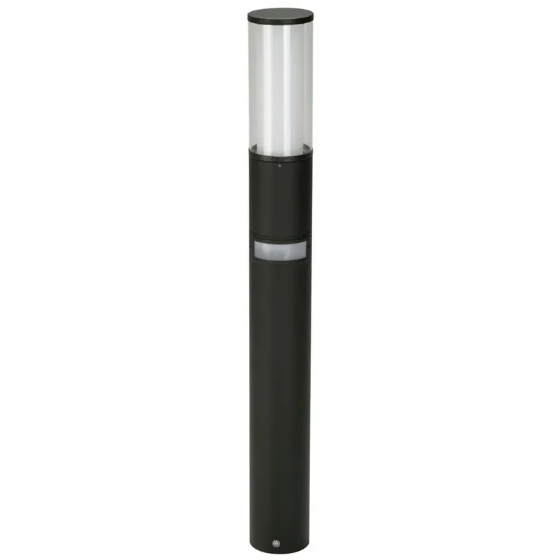 Albert 2070 Sokkellamp Zwart, 1-licht, Bewegingsmelder Nieuw Model