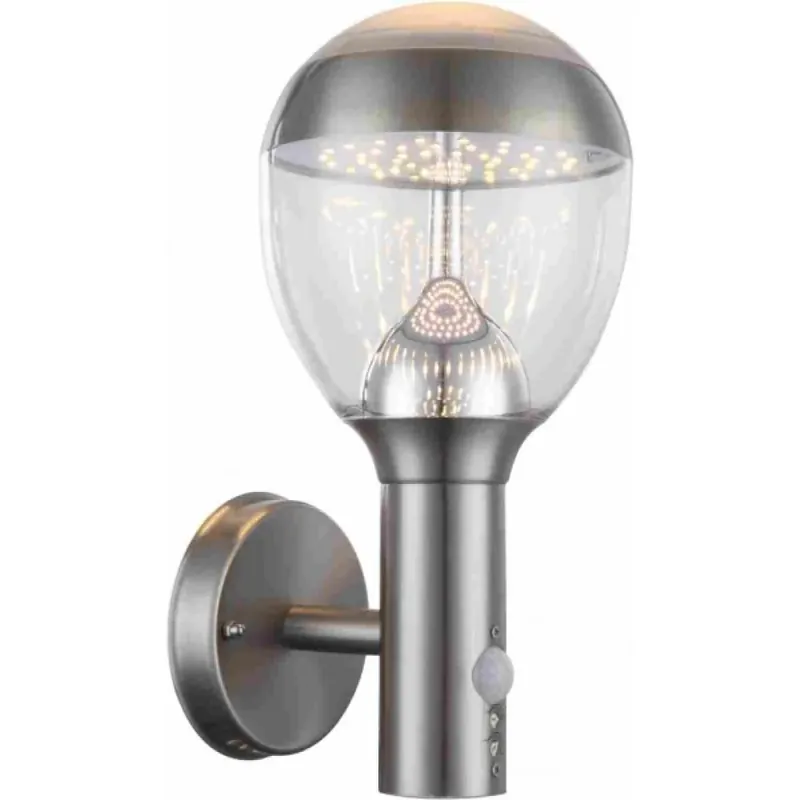 Globo CALLISTO Buitenverlichting LED Duidelijk, 1-licht, Bewegingsmelder Tijdelijk Beschikbaar