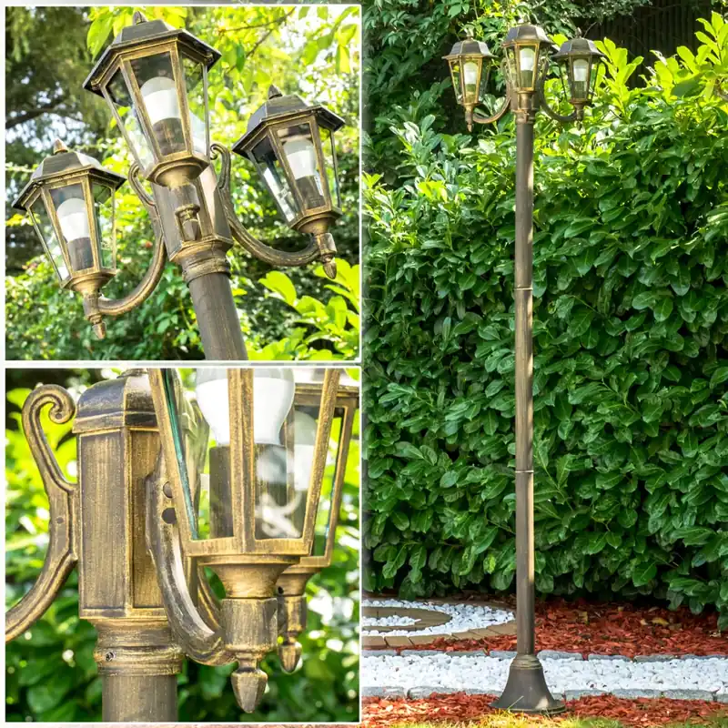 Nieuw NATAL Kandelaar Zwart-Goud, 3-lichts