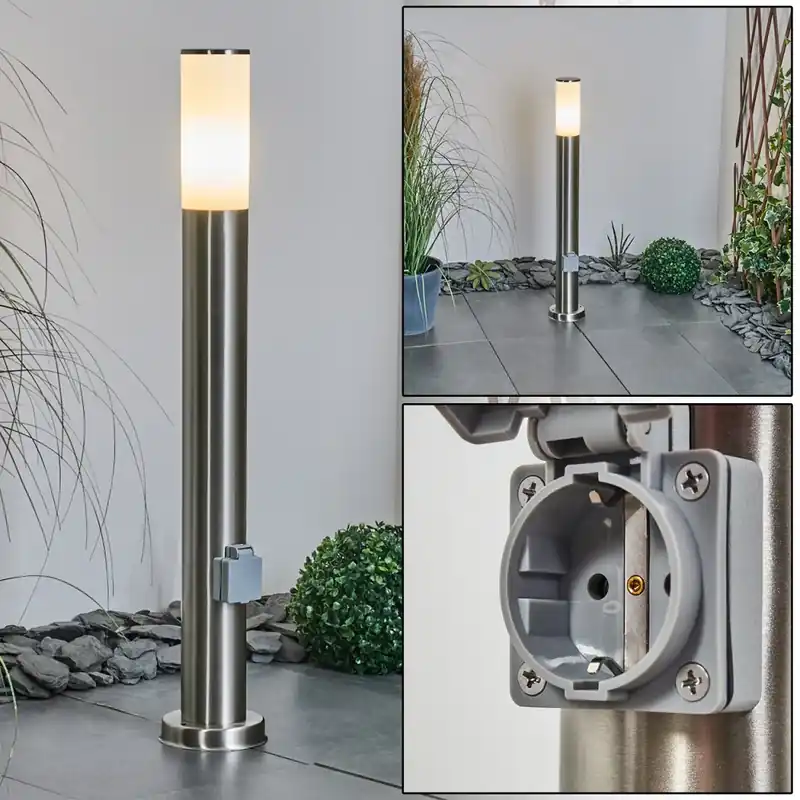 Betaalbaar Caserta Padverlichting Nikkel mat, 1-licht
