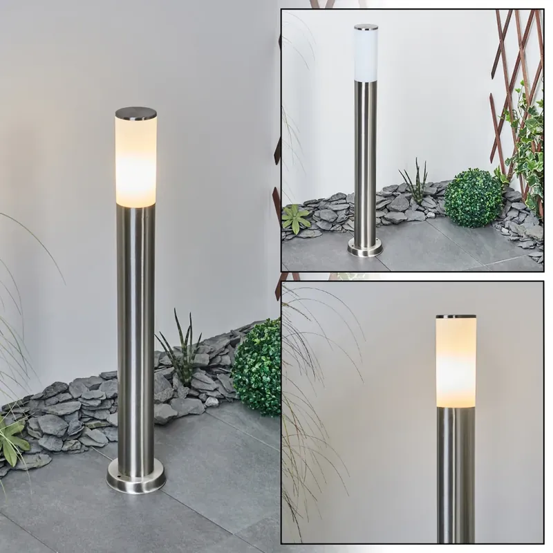 Caserta Padverlichting Nikkel mat, Wit, 1-licht Luxe