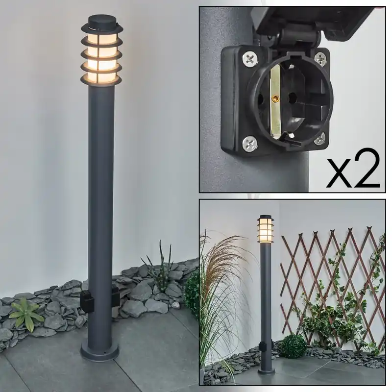 Tunes Padverlichting Antraciet, 1-licht Koopje