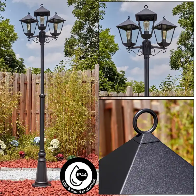 Anfei Buitenlicht, Kandelaar, Pad licht Zwart, 3-lichts Limited Edition