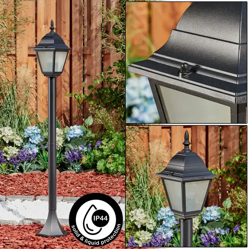 Naofe Padverlichting Zwart, 1-licht Exclusief