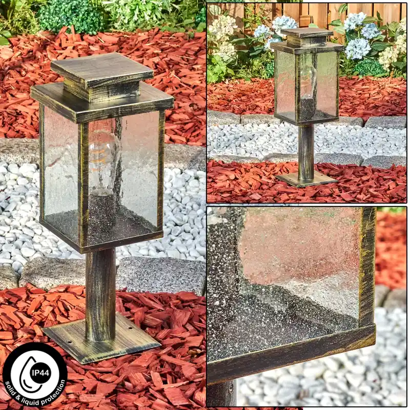 Tieva Plint licht, Pad licht Bruin, Goud, 1-licht Express Levering