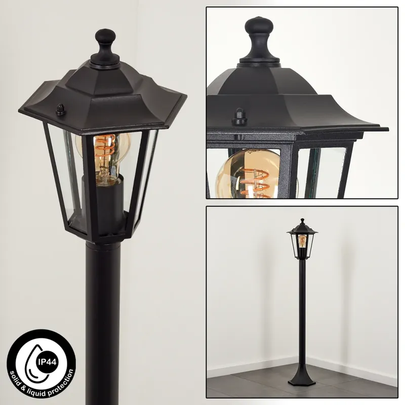 Aanbieding Loria Padverlichting Zwart, 1-licht