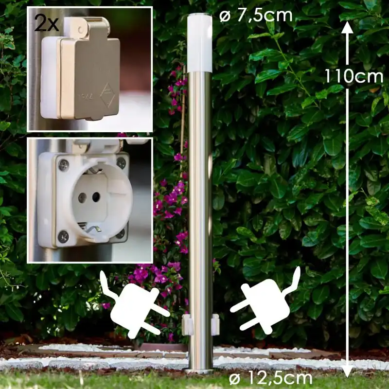 Caserta Staande lamp, Pad licht roestvrij staal, 1-licht Beperkte Voorraad
