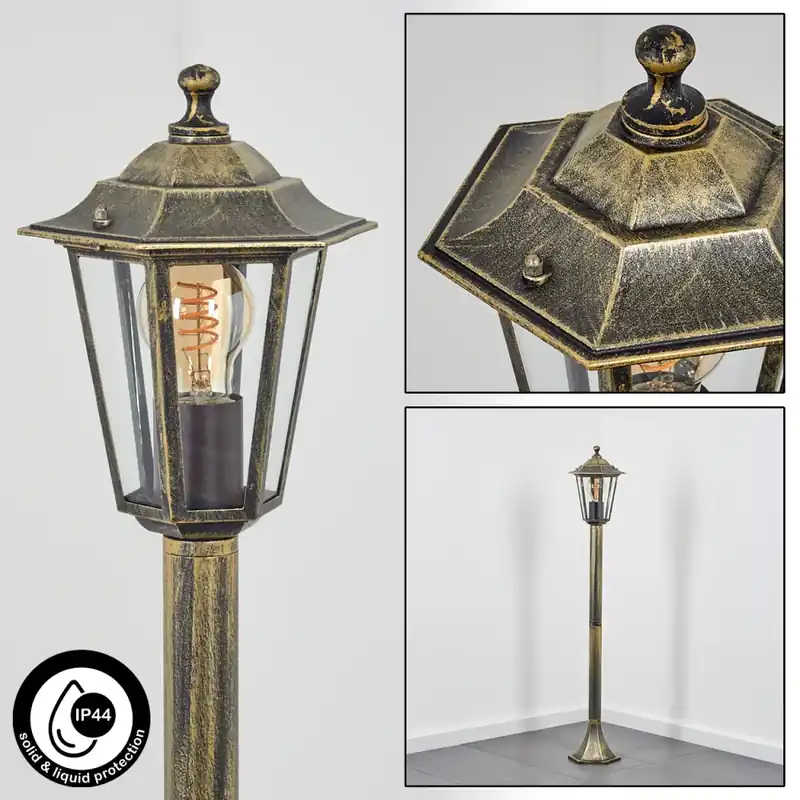 Nieuw Model Loria Padverlichting Bruin, Goud, Zwart, 1-licht