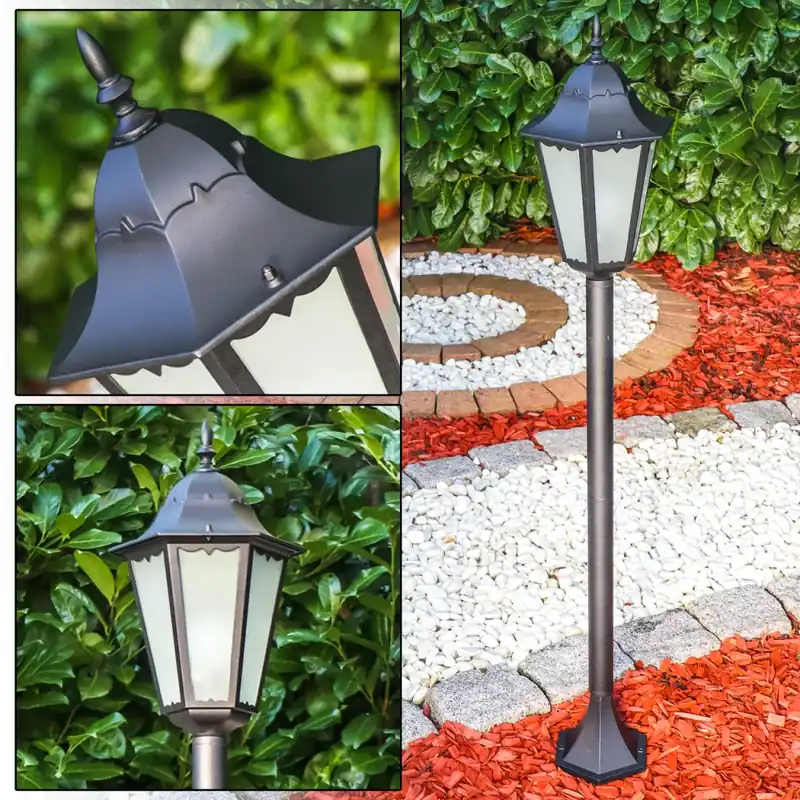 Weekendaanbieding Hongkong Frost Buiten staande lamp Zwart, 1-licht