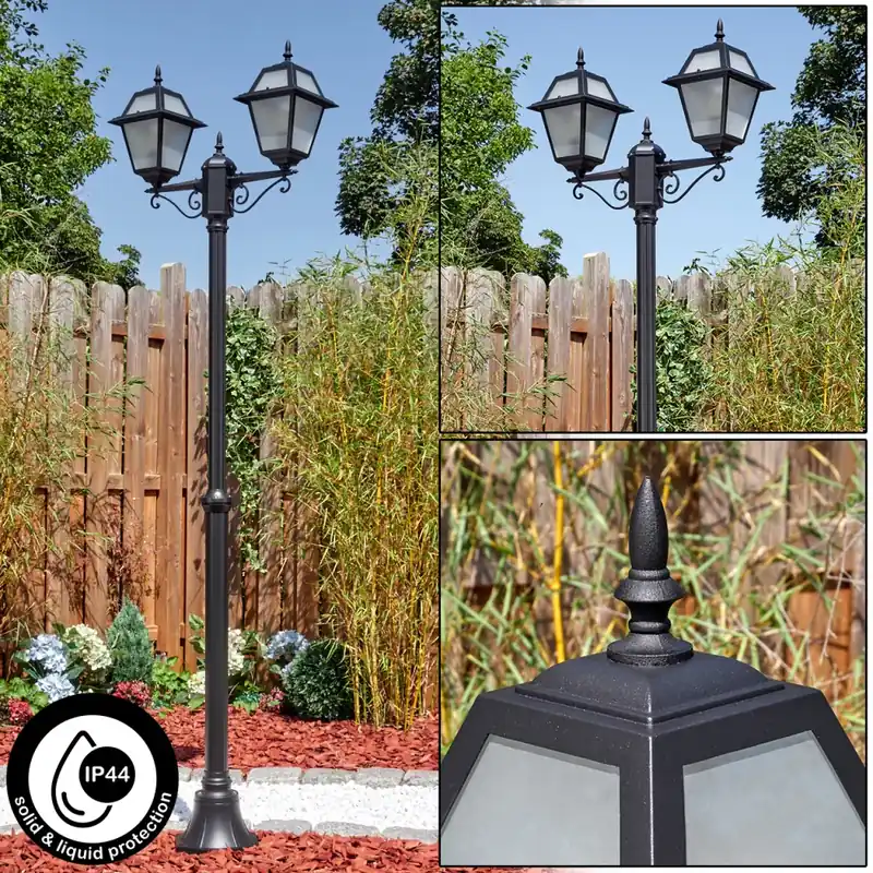 Bulkbestelling Fornelos Buitenlicht, Kandelaar, Pad licht Zwart, 2-lichts