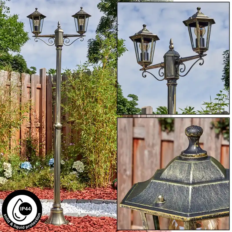 Loria Buitenlicht, Kandelaar, Pad licht Bruin, Goud, 2-lichts Shop Nu