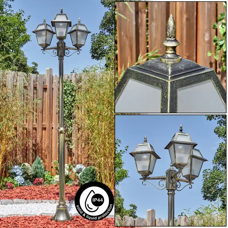 Meest Verkocht Fornelos Buitenlicht, Kandelaar, Pad licht Goud, Zwart, 3-lichts
