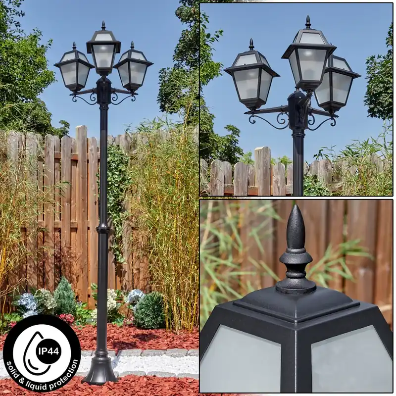 Bulkbestelling Fornelos Buitenlicht, Kandelaar, Pad licht Zwart, 3-lichts