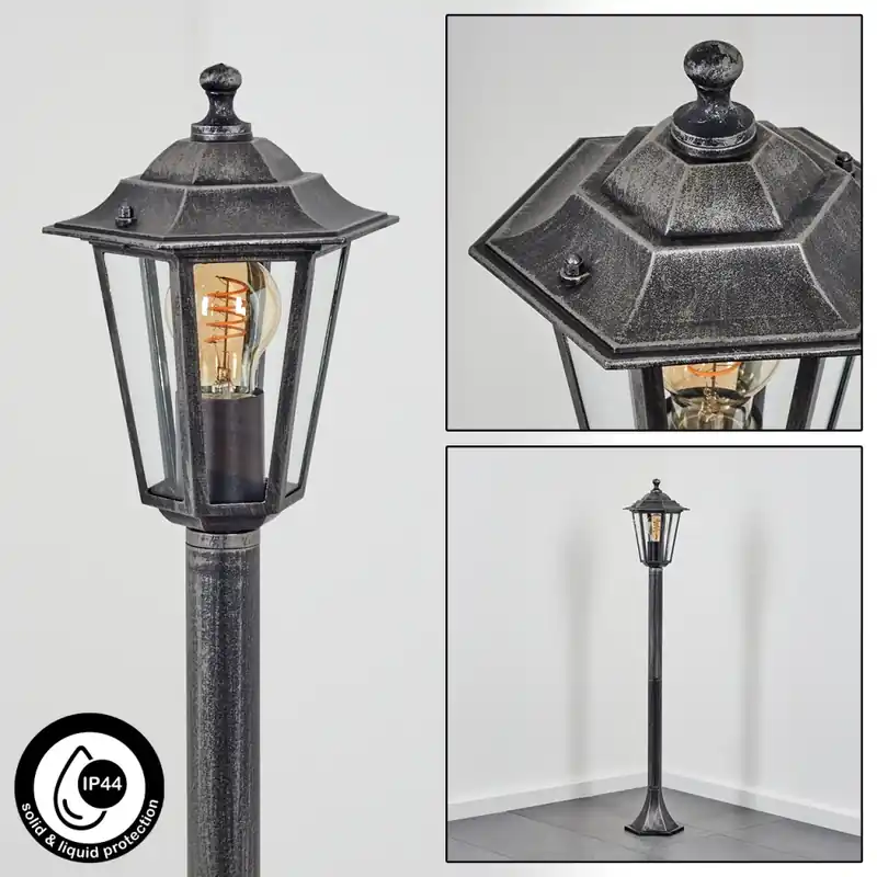 Merkproduct Loria Padverlichting Zwart, Zilver, 1-licht