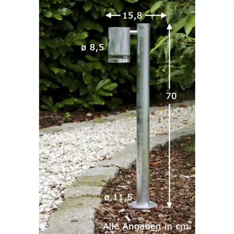 Hoge Kwaliteit Konstsmide Modena Buiten staande lamp roestvrij staal, 1-licht