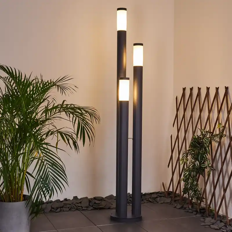Geld-Terug-Garantie Gaborone Padverlichting Antraciet, 3-lichts