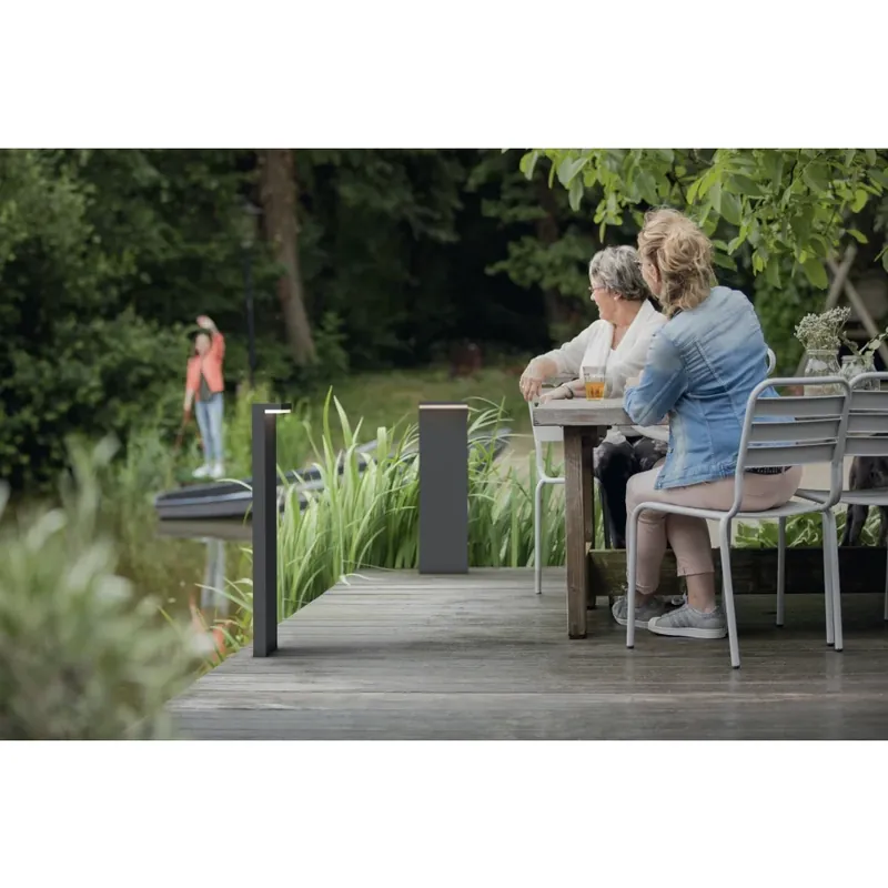 Topkwaliteit Philips Bustan Padverlichting LED Antraciet, 2-lichts