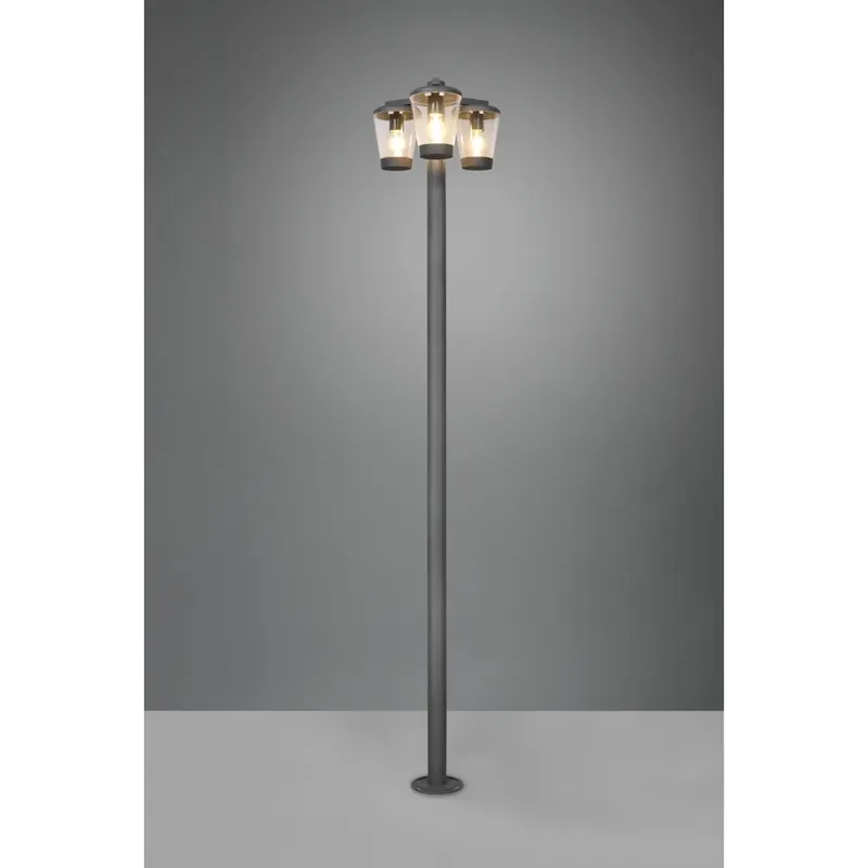 Gratis Verzending Trio-Leuchten Cavado Padverlichting Antraciet, 3-lichts
