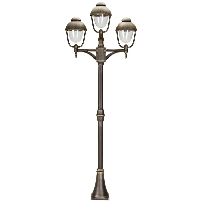 Meest Verkocht Albert 41 Padverlichting Bruin, Messing, 3-lichts
