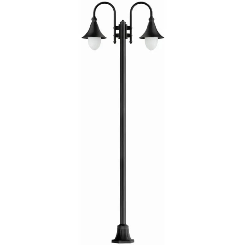 LCD Lengerich Staande lamp Zwart, 2-lichts Geld-Terug-Garantie
