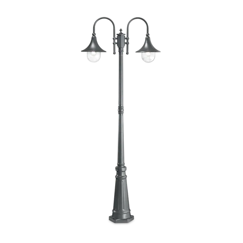 Gratis Verzending Ideallux CIMA Padverlichting Grijs, 2-lichts