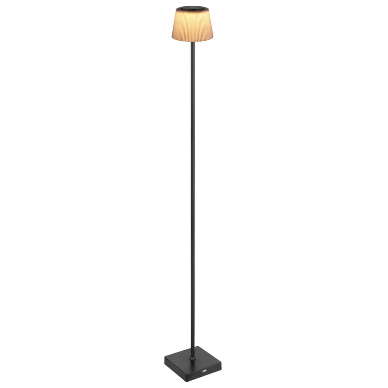 Globo Gregoir Staande lamp LED Zwart, 1-licht Geld-Terug-Garantie
