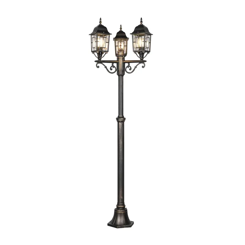 Exclusief Trio Volturno Buiten staande lamp Roest, 3-lichts