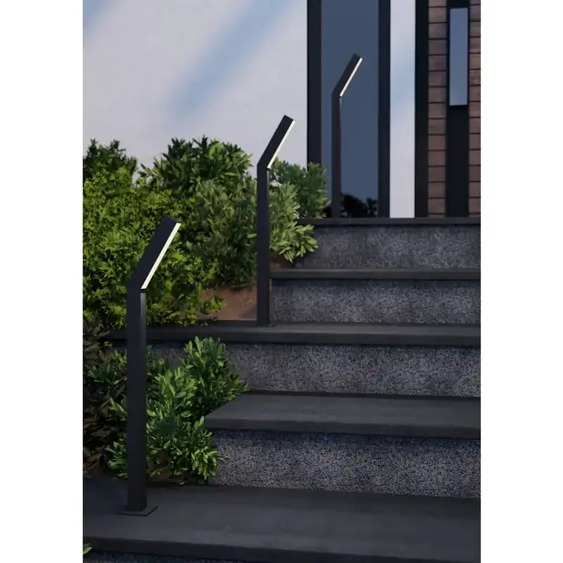 Gereduceerde Prijs Eglo verlichting UGENTO Buiten staande lamp LED Zwart, 2-lichts