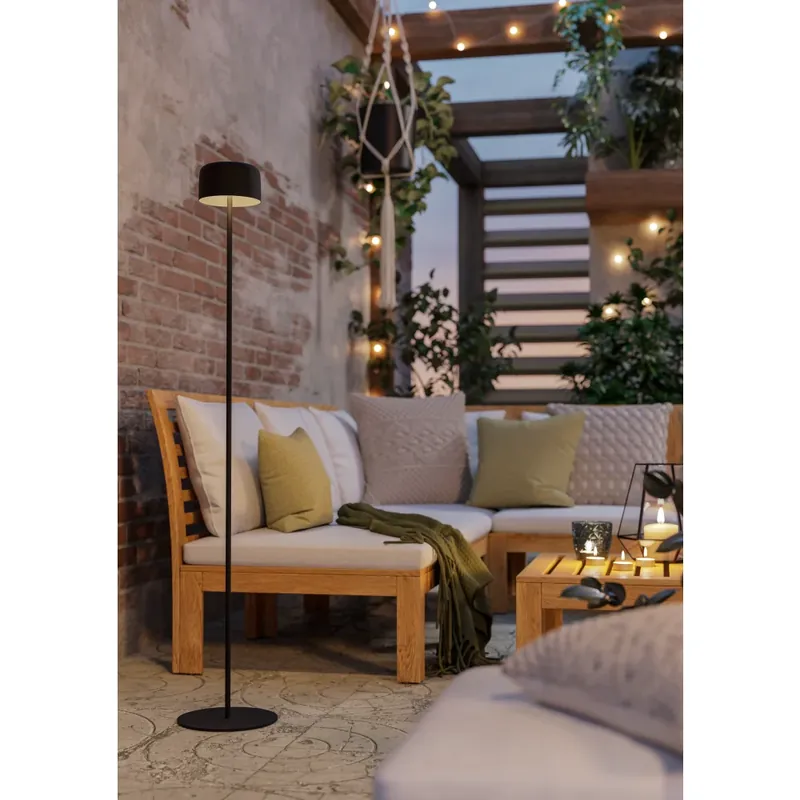 Express Levering Eglo verlichting ROCCANOVA-L Staande lamp LED Zwart