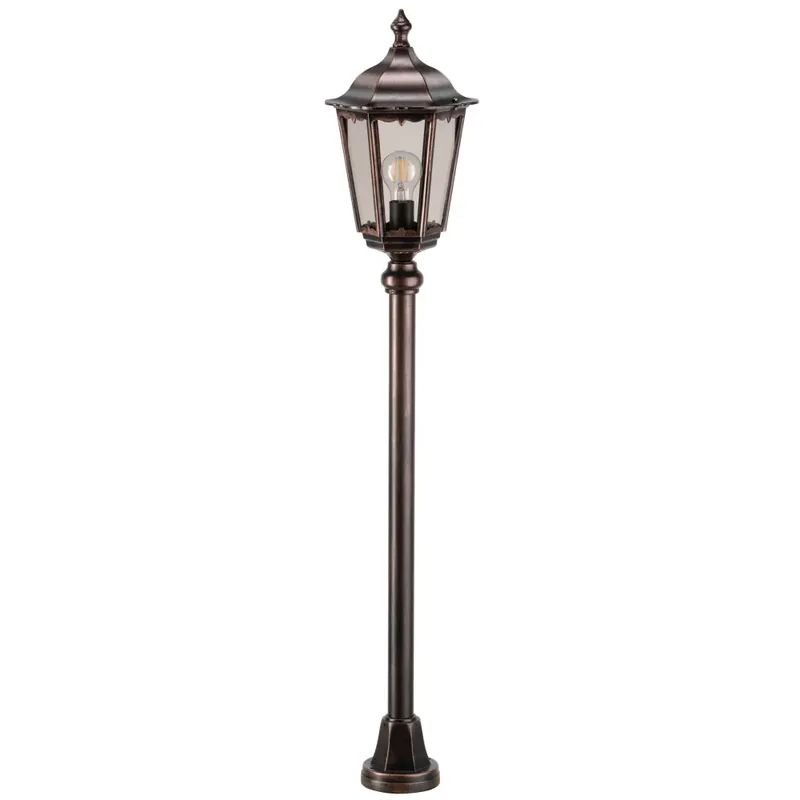 LCD Arrach Staande lamp Koperkleurig, Zwart, 1-licht Geld-Terug-Garantie