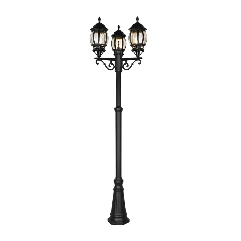 Actieprijs Trio Elvo Buiten staande lamp Zwart, 3-lichts
