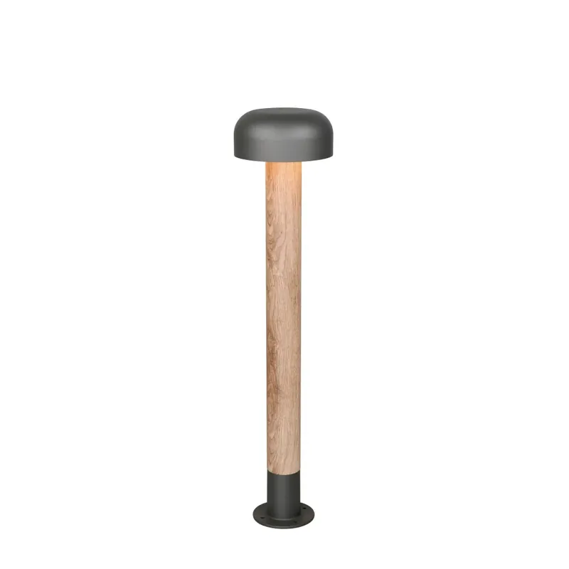 Hete Deal Trio verlichting FRASER Buiten staande lamp Hout licht, 1-licht