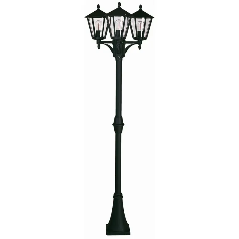 Albert 2046 Mastlamp Zwart, 3-lichts Aanbieding