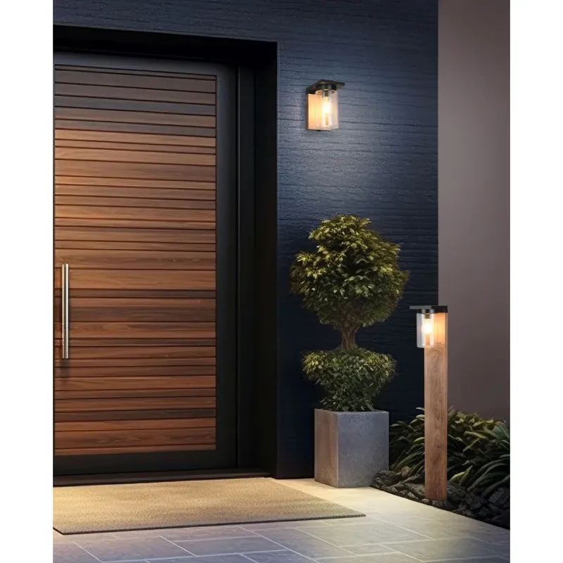 Aanbieding Trio verlichting ARDILA Buiten staande lamp Hout licht, 1-licht