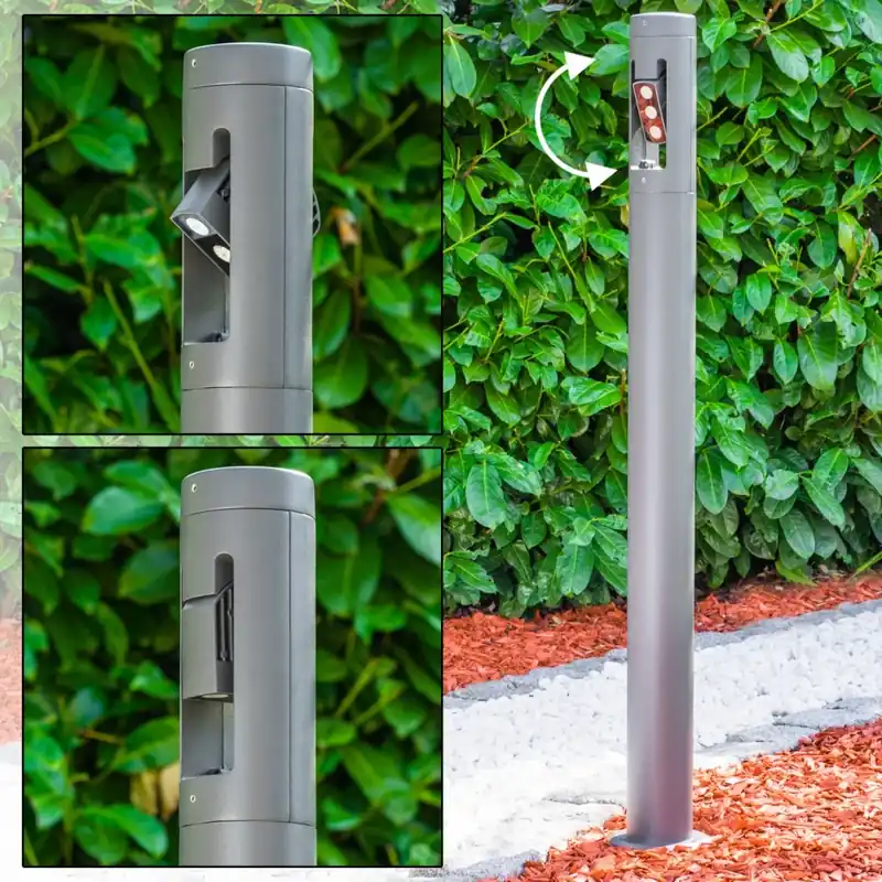 TETLIN Padverlichting LED Antraciet, 3-lichts Dagaanbieding