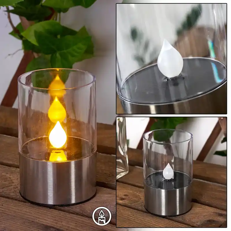 Wroclaw Solarlamp LED Zilver, 1-licht Dagaanbieding