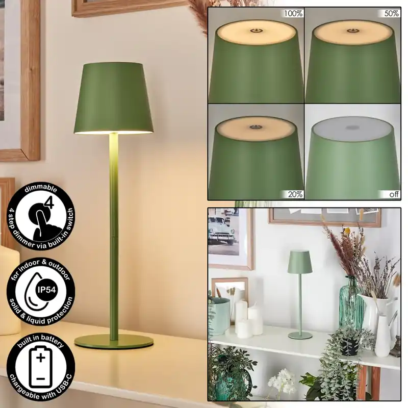 Allen Buiten tafellamp, Tafellamp LED Groen, 1-licht Groothandel