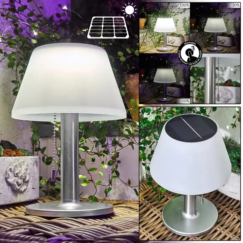 Budget Alcudia Solarlamp LED Wit, 1-licht