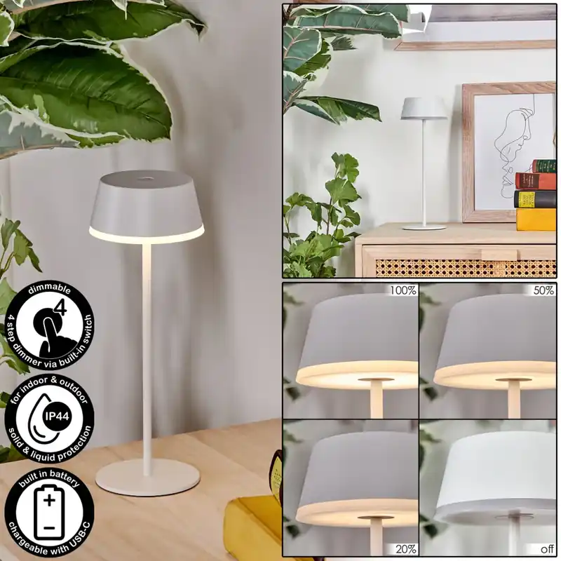 Nu Kopen Romdrup Buiten tafellamp, Tafellamp LED Wit, 1-licht