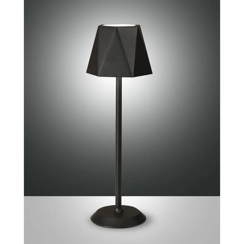 Fabrieksprijs Fabas-Luce KATY Tafellamp LED Zwart, 1-licht