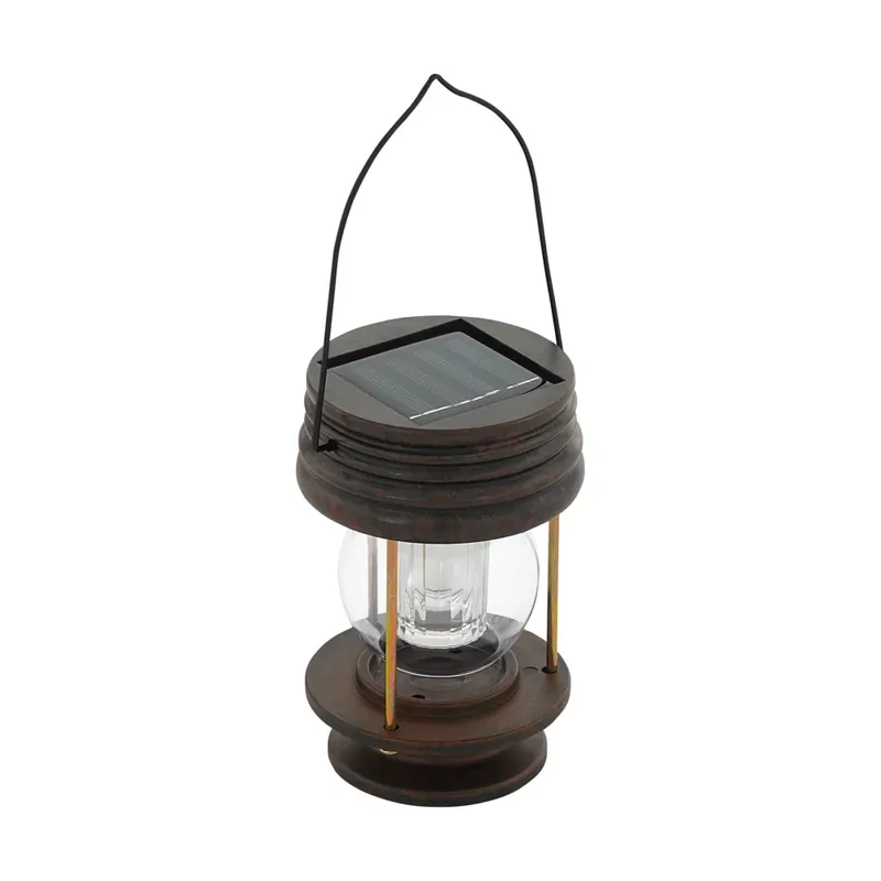 Luxe Eglo LATERNE Solarlamp LED Bruin, 1-licht