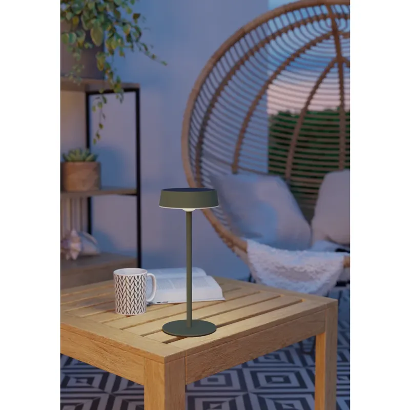 Speciale Aanbieding Eglo verlichting SIMERI Tafellamp LED Groen, Afstandsbediening