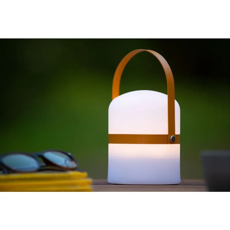 Lucide LITTLEJOE Tafellamp LED Bruin, Wit, 1-licht Seizoensaanbieding