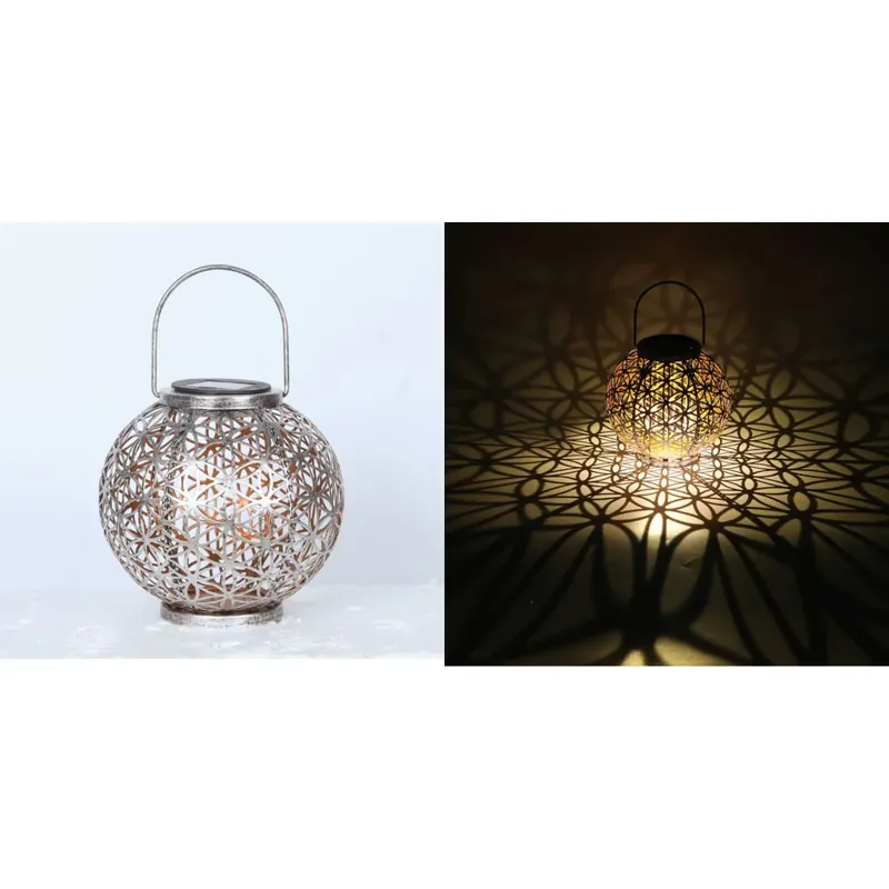Globo Solarlamp LED Zilver, 1-licht Speciale Aanbieding
