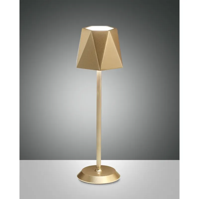 Rechtstreeks Van De Fabrikant Fabas-Luce KATY Tafellamp LED Goud, 1-licht