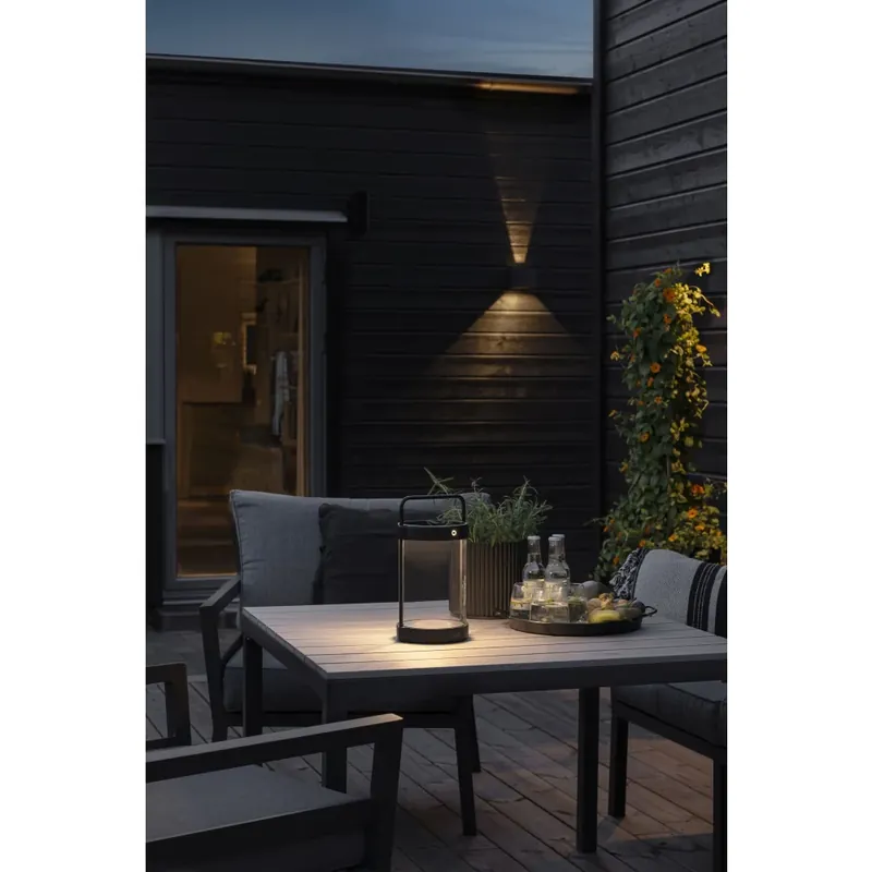 Konstsmide Crotone Tafellamp op zonne-energie LED Zwart, 1-licht Limited Edition