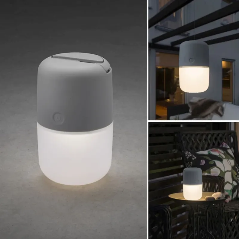 Konstsmide Assisi Solarlamp LED Grijs, 1-licht Gecertificeerd