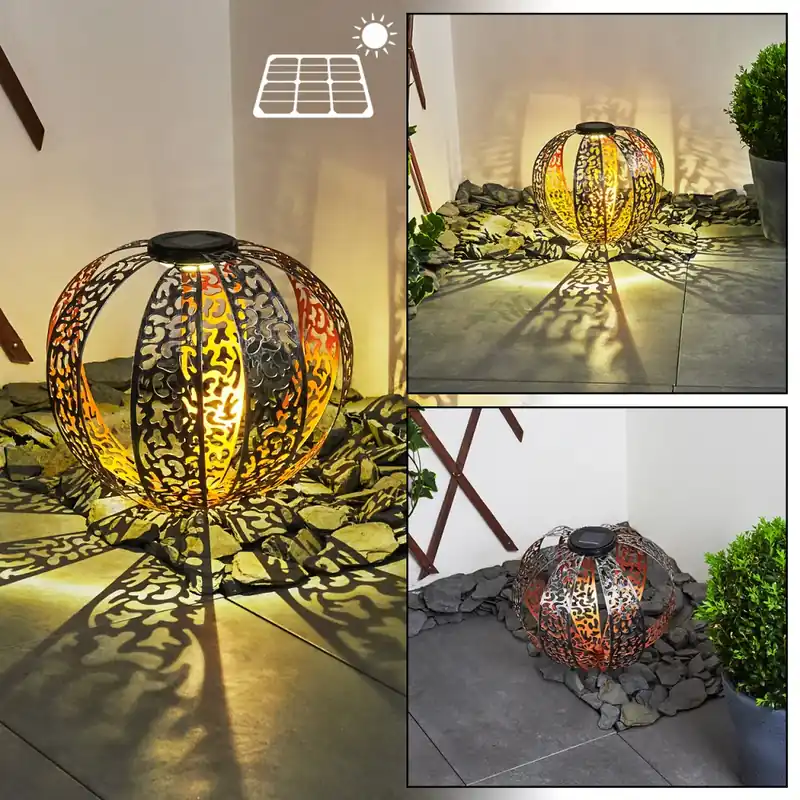 Wasalea Solarlamp LED Brons, Zwart, Zilver, 1-licht Lage Kosten